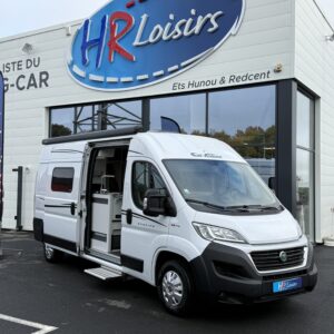 Fourgon FONT VENDOME Leader Van Evasion Lit transversal + Première main + Attelage